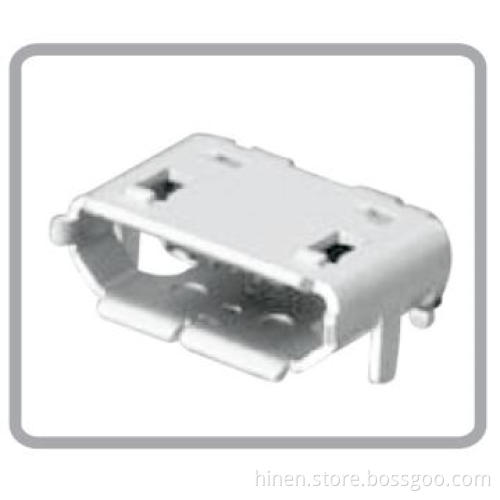 USB2.0 Micro B Type, R/A, SMT (Shell DIP Female)